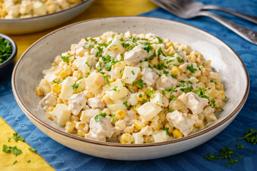 12 дуже смачних салатів з ананасом