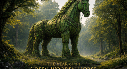 1954 год Зеленой Деревянной Лошади