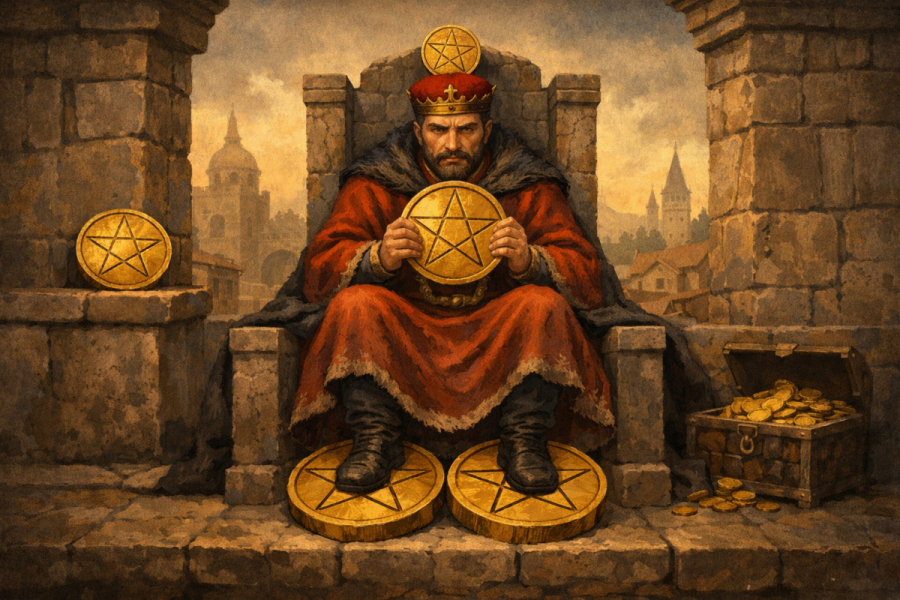 Четвірка пентаклів - значення карти Таро