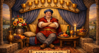 Дев’ятка кубків - значення карти Таро