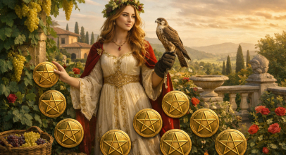 Дев’ятка пентаклів - значення карти Таро