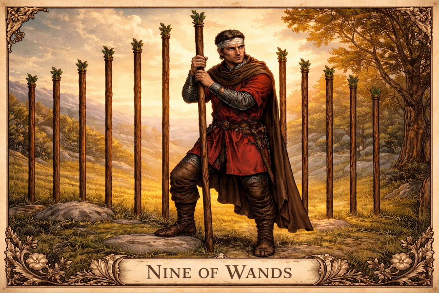 Дев’ятка жезлів - значення карти Таро
