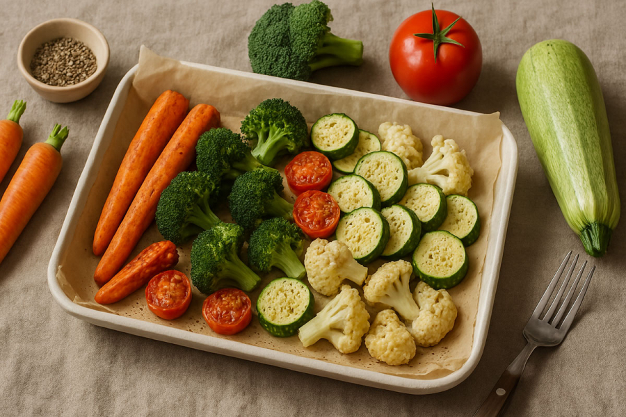Диетические запеченные овощи