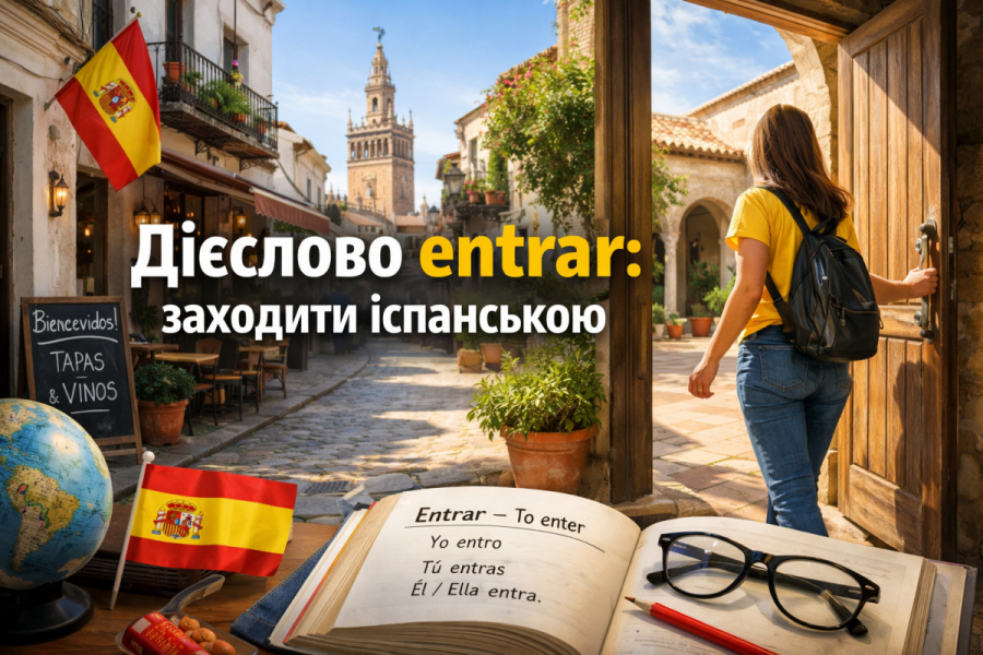 Дієслово entrar: заходити іспанською