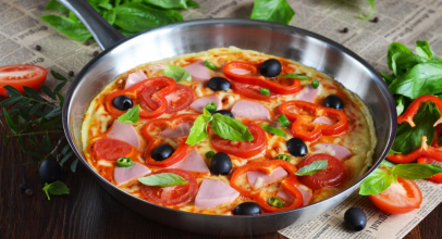 Домашня піца на сковороді за 10 хвилин