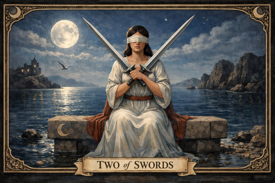 Двійка мечів - значення карти Таро