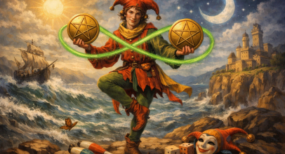 Двійка пентаклів - значення карти Таро