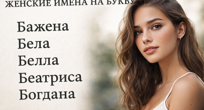 Женские имена на букву Б