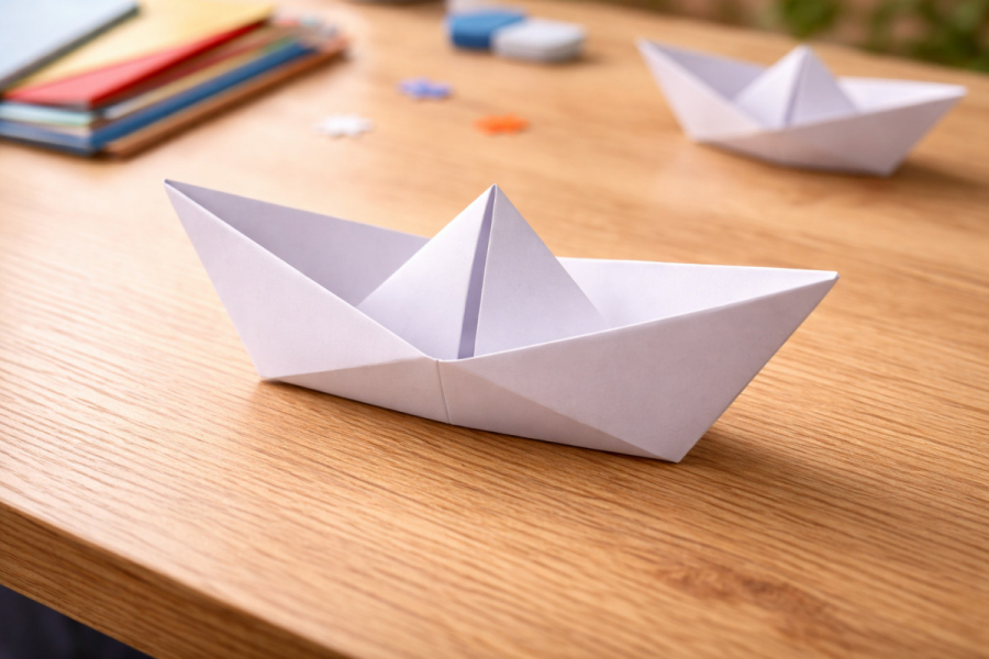 Як зробити кораблик з паперу