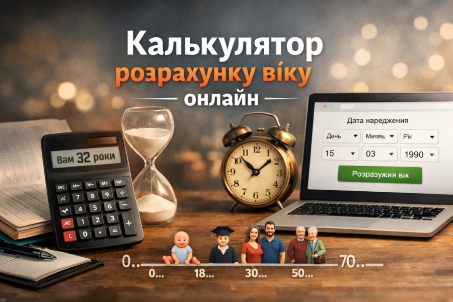 Калькулятор розрахунку віку