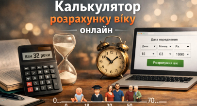 Калькулятор розрахунку віку