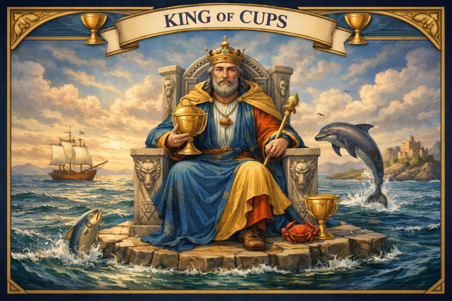 Король кубків - значення карти Таро
