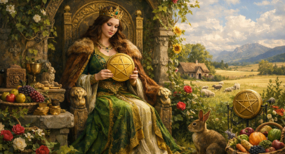 Королева пентаклів - значення карти Таро