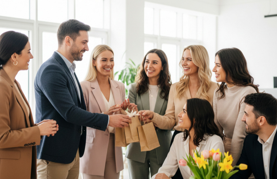 Корпоративные подарки к 8 марта: как выбрать вариант, который будет уместен всем