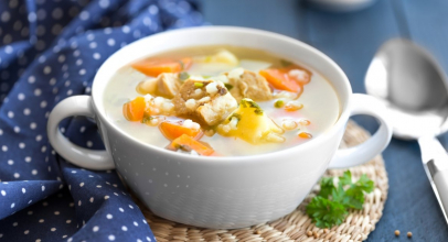 Куриный суп с рисом для детей Куриный суп с рисом для детей