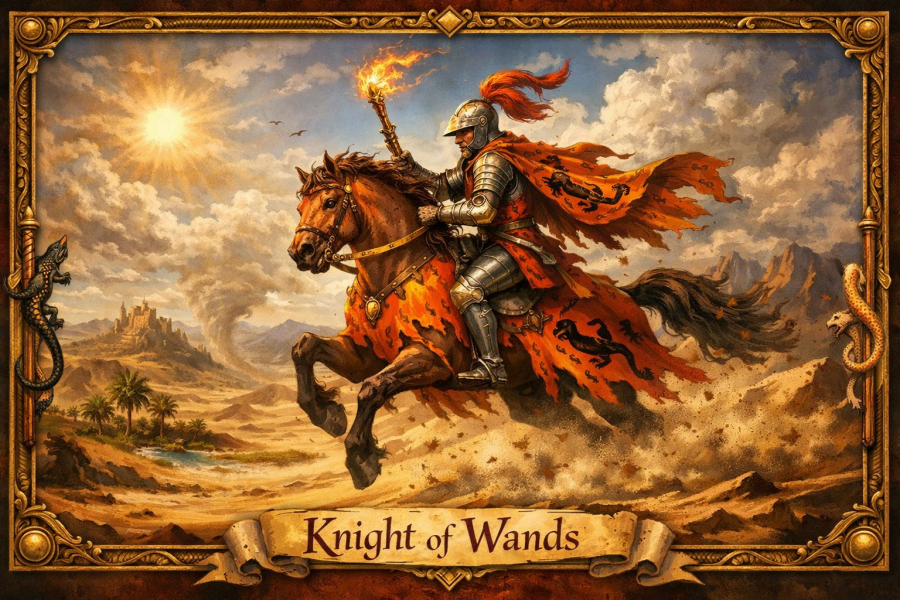 Лицар жезлів - значення карти Таро