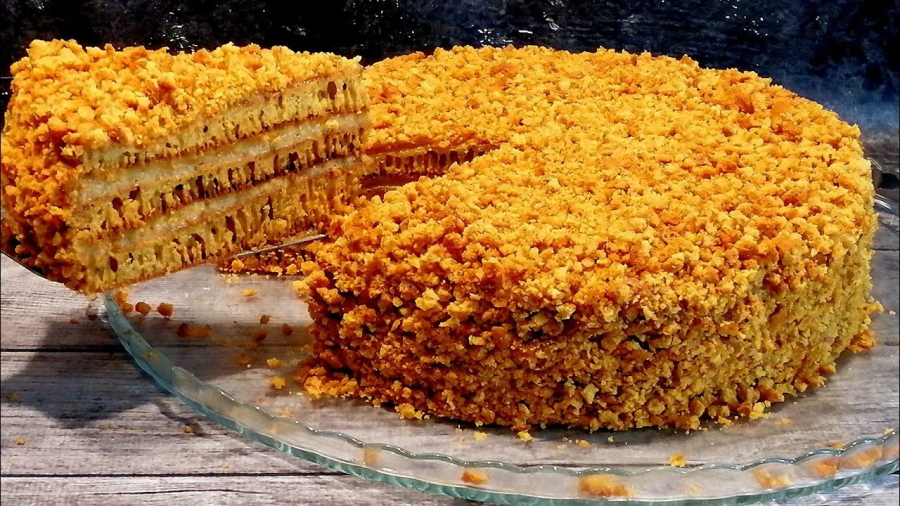 Медовик без духовки