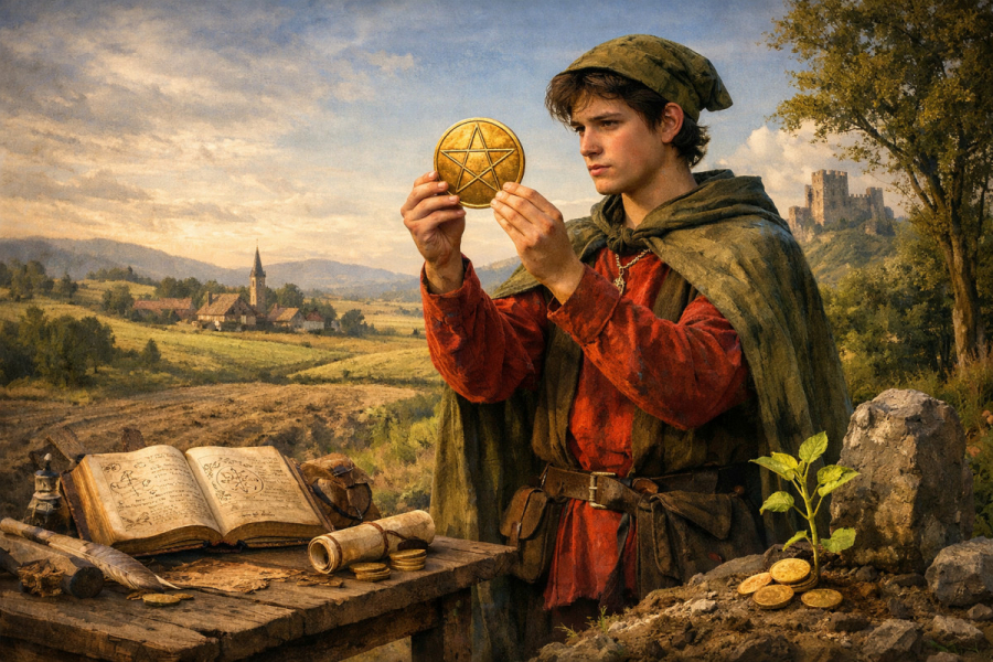 Паж пентаклів - значення карти Таро