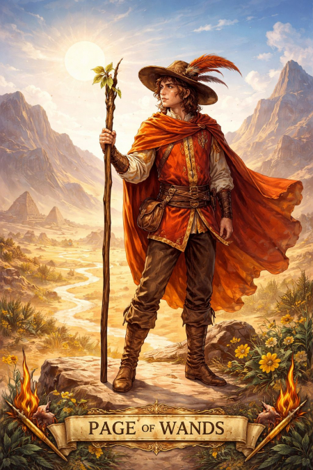 Паж жезлів - значення карти Таро