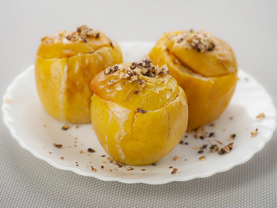 Печене яблуко без цукру калорійність