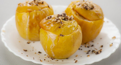 Печене яблуко без цукру калорійність