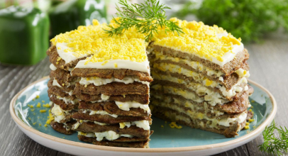 Печеночный торт калорийность