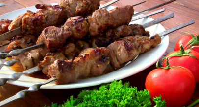 Шашлик зі свинини калорійність