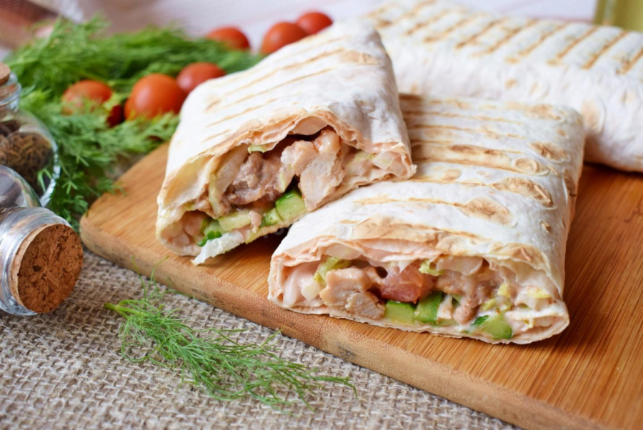 Шаурма з куркою калорійність