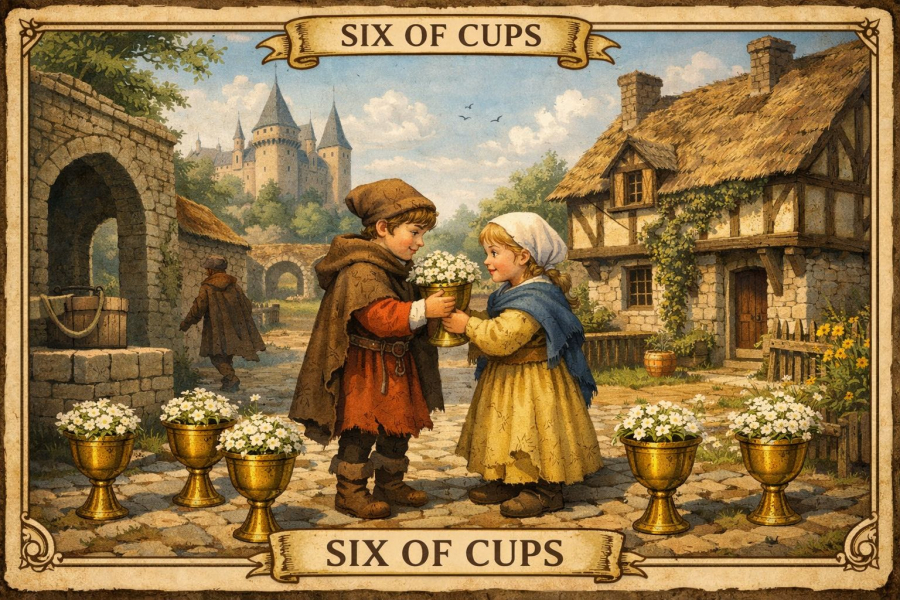 Шістка кубків - значення карти Таро