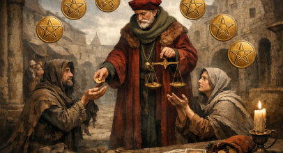 Шістка пентаклів - значення карти Таро