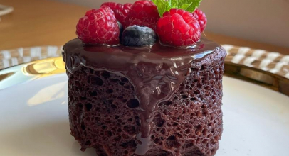 Шоколадный кекс в микроволновке Шоколадный кекс в микроволновке