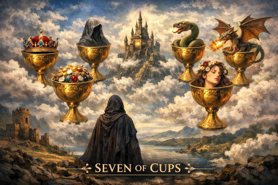 Сімка кубків - значення карти Таро