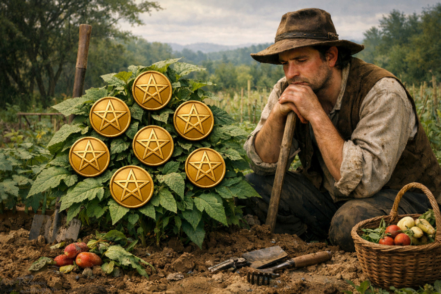 Сімка пентаклів - значення карти Таро