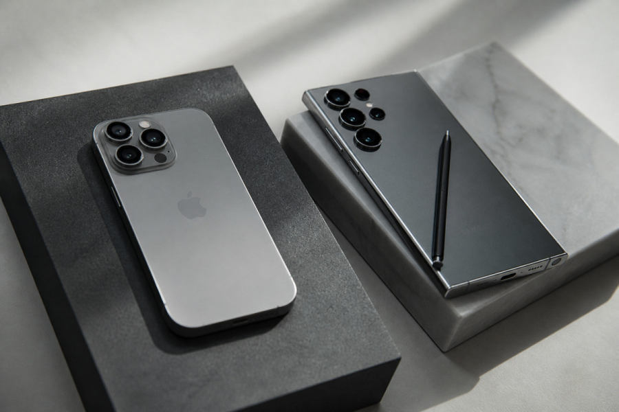 Сравнение iPhone 15 Pro и Samsung Galaxy S26 Ultra
