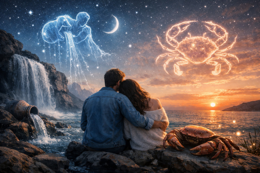 Совместимость Водолея и Рака