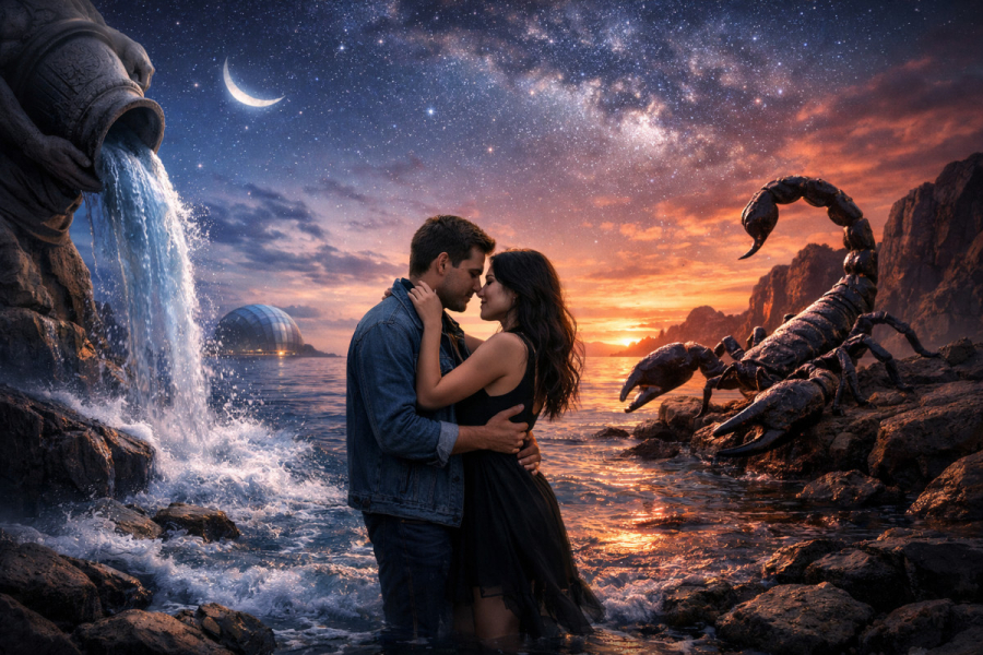 Совместимость Водолея и Скорпиона