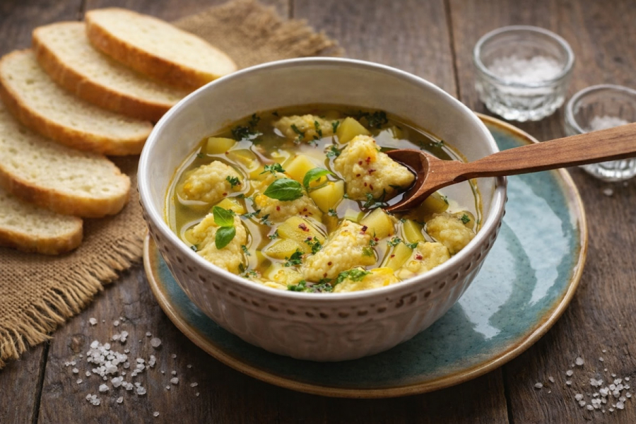 Суп з галушками