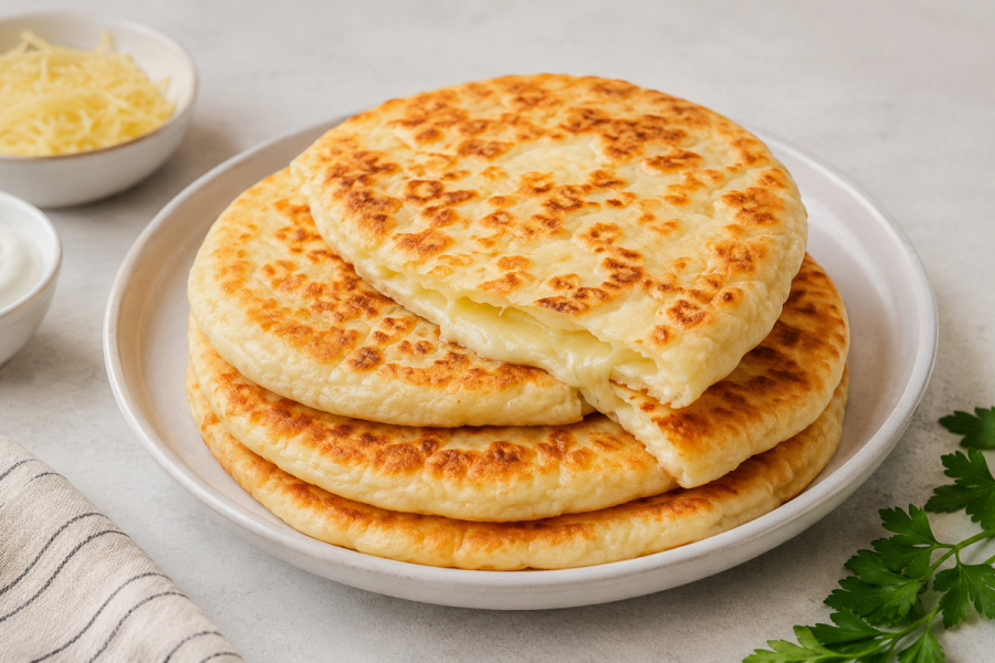 Сырные лепешки на сковороде