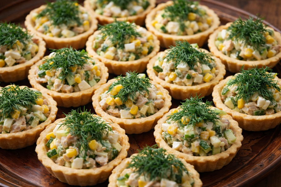 Тарталетки з тунцем рецепт