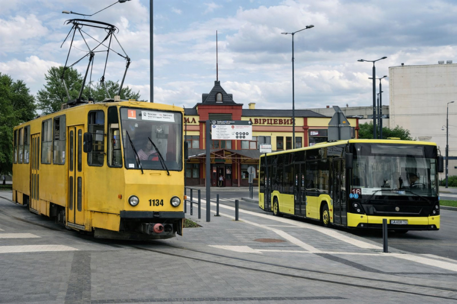Трамвай 1 Львов