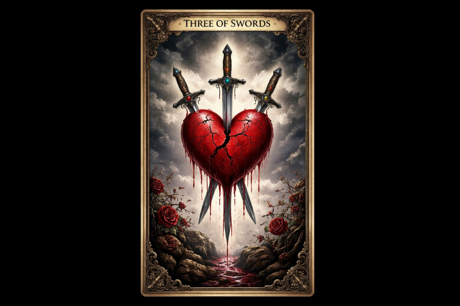 Трійка мечів - значення карти Таро