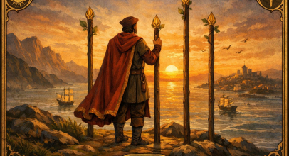 Трійка жезлів - значення карти Таро