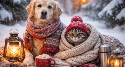 Як обігріти кішку чи собаку взимку