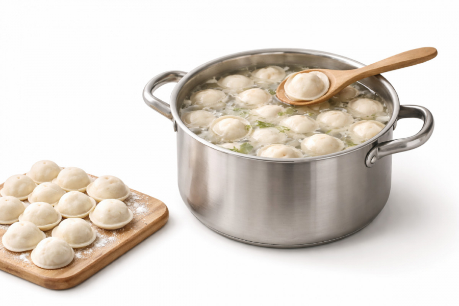 Як варити заморожені пельмені