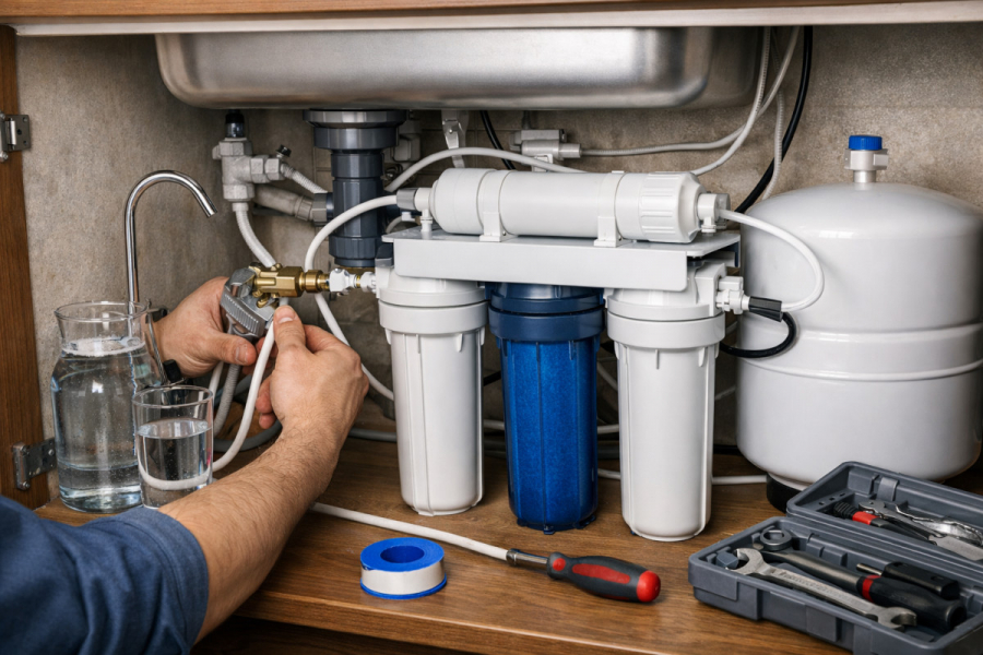 Як встановити фільтр для води