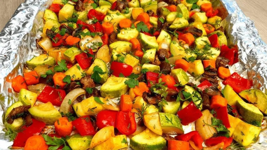 Запеченные овощи в духовке – простой рецепт