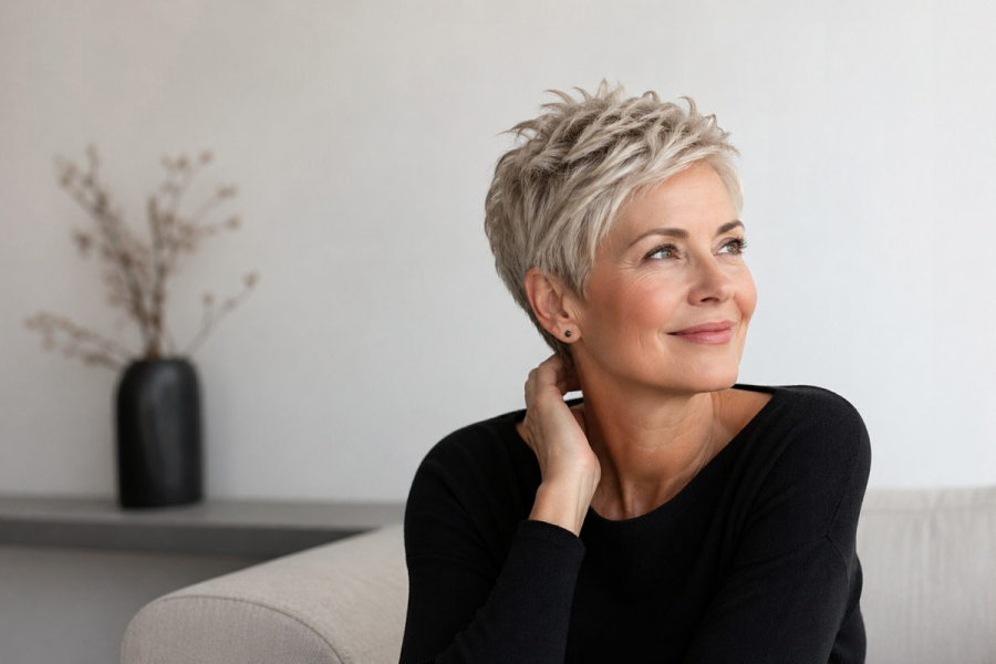 Жіночі короткі стрижки після 50 років