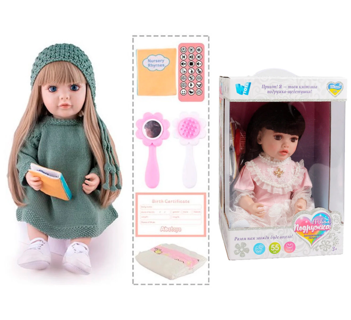 Лялька  9768-35ТК інтерактивна WToys