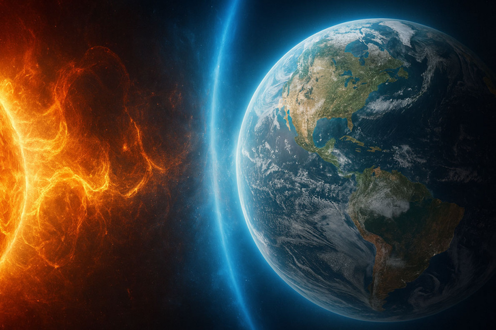 Сонячна та геомагнітна активність в Дніпрі