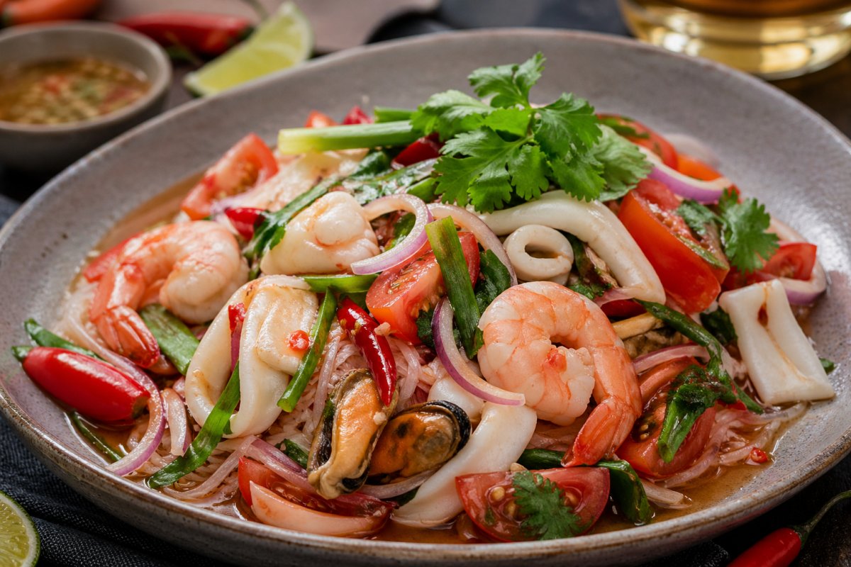 Экзотические салаты для новых впечатлений